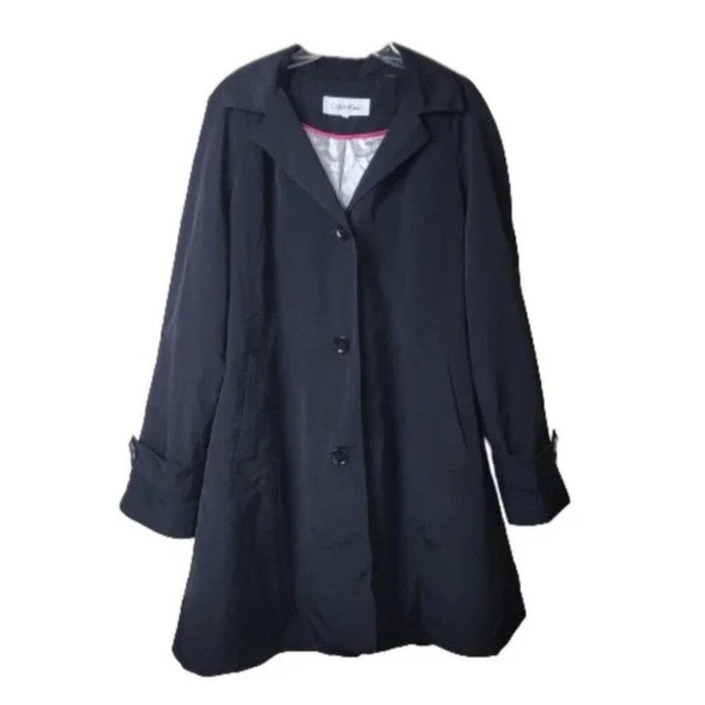 Calvin Klein Black Trench Coat